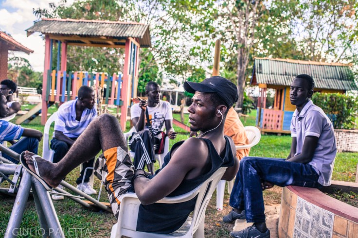 Immigrants and refugees at the center provided by Acre government to temporary welcome the immigrants in Rio Branco (Acre capital state) until they get the documents they need to be able to travel to São Paulo and to the rest of Brazil looking for a better life. Normally they spend here 7-10 days, depending on the time necessary to get the travel documents